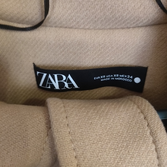 SOLD Zara belted wool coat Manteco - Picture 5 of 8